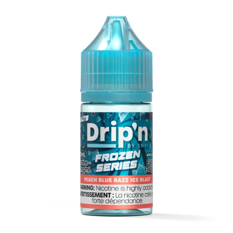 *FED* Nicotine Liquid Drip'n Envi Frozen E-Liquid Peach Blue Razz Ice Blast