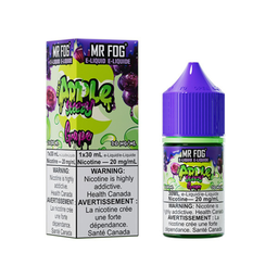 *FED* Nicotine Liquid Mr Fog Apple Steezy Salt 30ml Grape