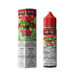 *FED* Nicotine Liquid Mr Fog Apple Steezy Salt 60ml Strawberry
