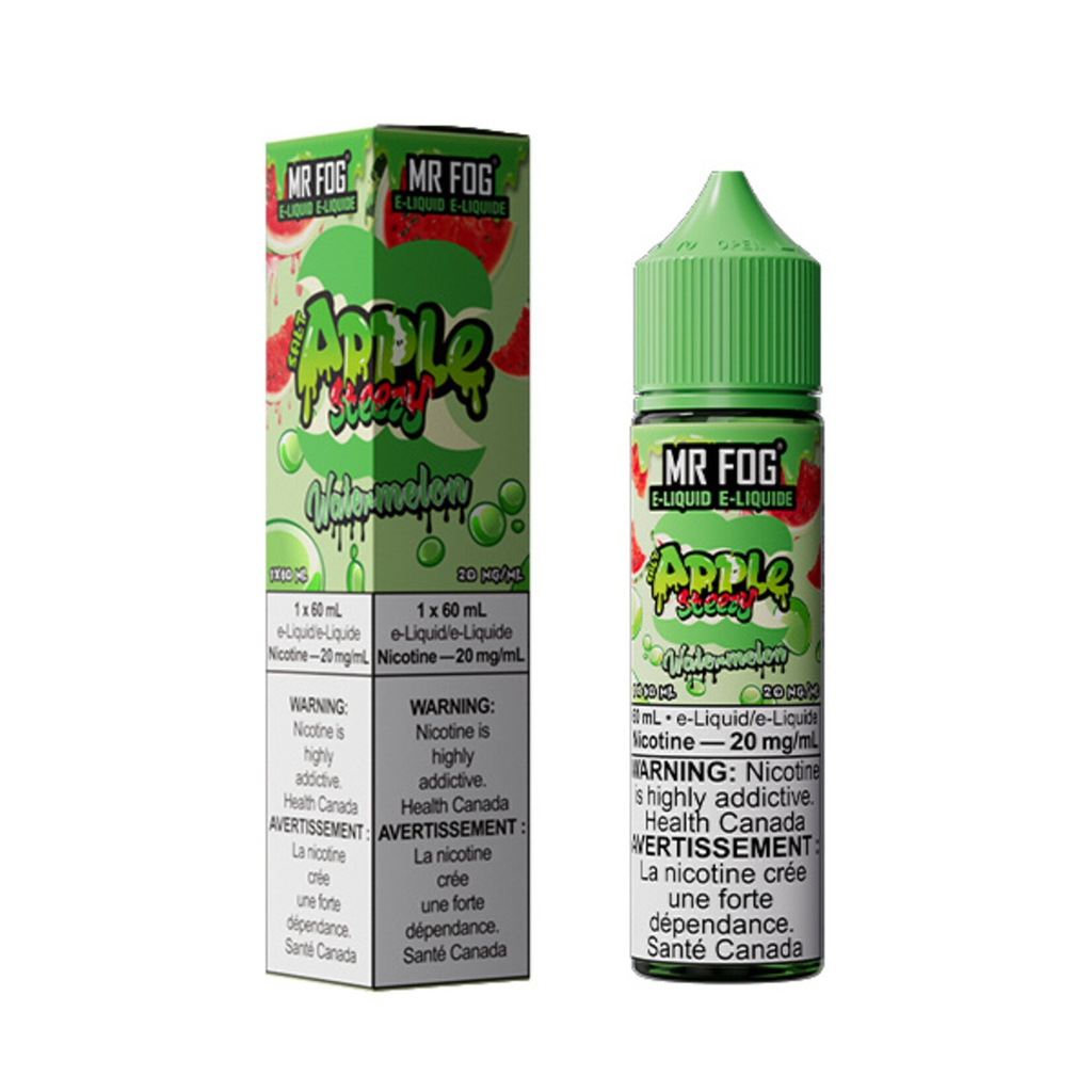 *FED* Nicotine Liquid Mr Fog Apple Steezy Salt 60ml Watermelon