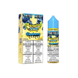 *FED* Nicotine Liquid Mr Fog Banana Steezy Salt 60ml Blueberry