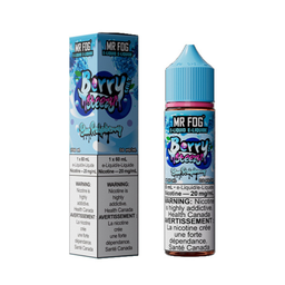 *FED* Nicotine Liquid Mr Fog Berry Steezy Salt 60ml Blue Raspberry