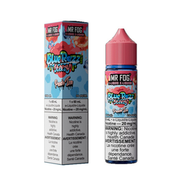 *FED* Nicotine Liquid Mr Fog Blue Razz Steezy Salt 60ml Peach Ice