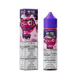 *FED* Nicotine Liquid Mr Fog Peach Steezy Salt 60ml Grape