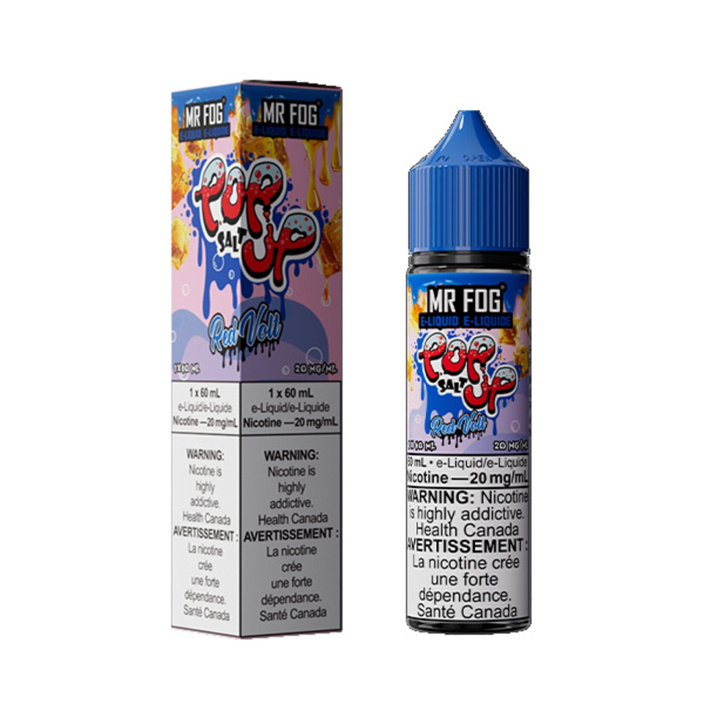 *FED* Nicotine Liquid Mr Fog Popup Series Salt 60ml Red Volt