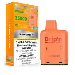 *FED* Nicotine Pod Drip'n Level X Boost G2 Orange Fizz Box of 6