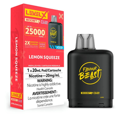 *FED* Nicotine Pod Flavour Beast Level X Boost G2 Lemon Squeeze Box of 6