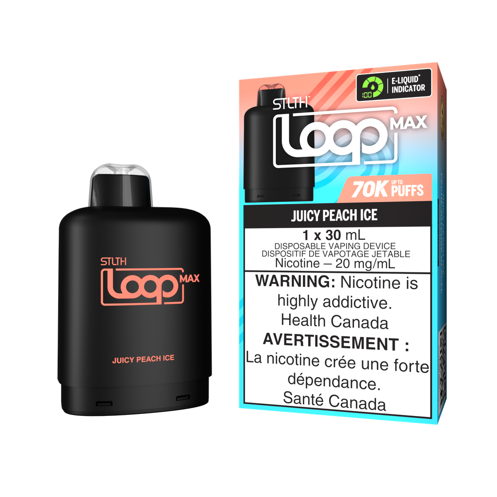 *FED* Nicotine Pod STLTH LOOP MAX Juicy Peach Box of 4