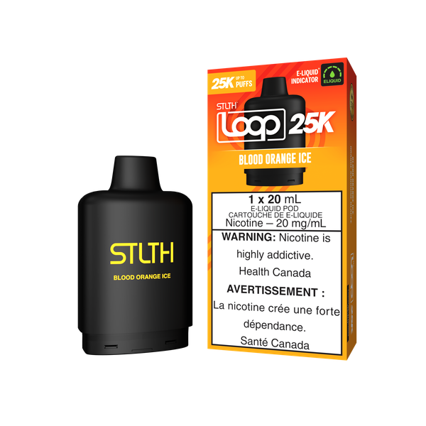 *FED* Nicotine Pod STLTH Loop 25k Blood Orange Ice Box of 5