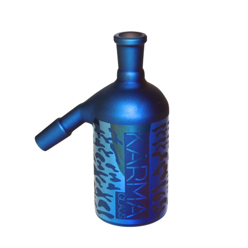 Glass Ash Catcher Karma Metallic Sandblasted 14mm 45 Degree