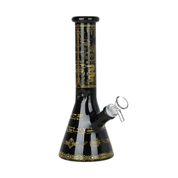 Glass Bong  Infernal Eye Beaker Glass Water Pipe 9.75"