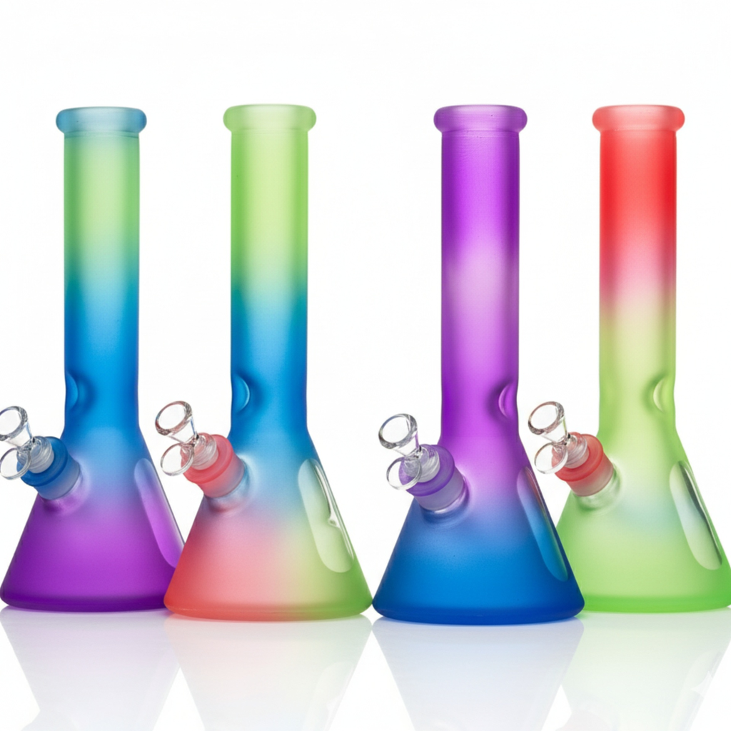 Glass Bong Arsenal 7mm Iridescent Beaker 12"