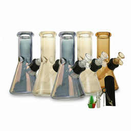 Glass Bong Arsenal Glass Translucent Color 6-in-1 Glass Bong Kit 8"