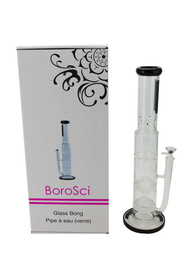 Glass Bong Borosci Double Matrix Perk 17"