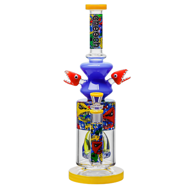 Glass Bong Cheech Glass Shark Attack Monster 12"