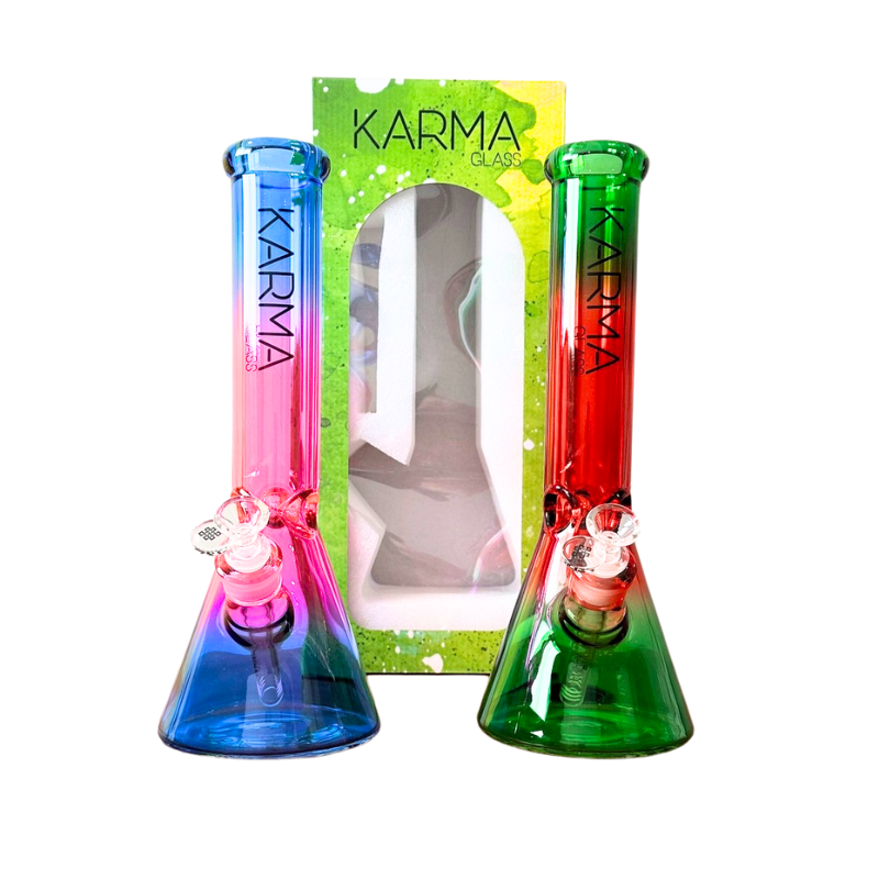 Glass Bong Karma 7mm Two Tone Beaker 14"