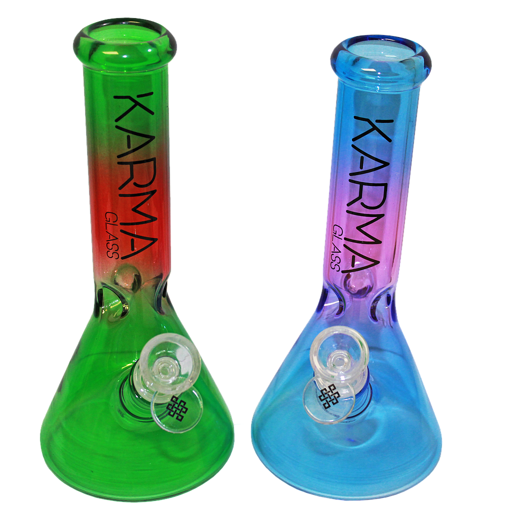 Glass Bong Karma 9" Beaker Two Toned
