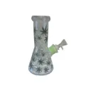 Glass Bong Karma Leaf Decal 7mm 8"