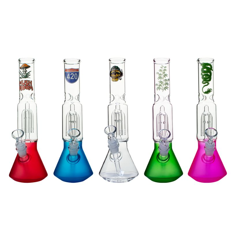 Glass Bong OG Beaker Tree Perculator 12"