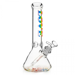 Glass Bong Red Eye Glass Love Is Love Beaker 12"
