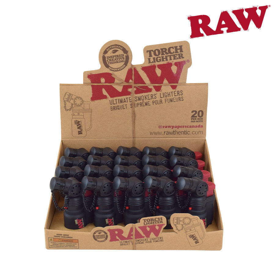 Lighter Raw Torch Lighter  Refillable Box of 20