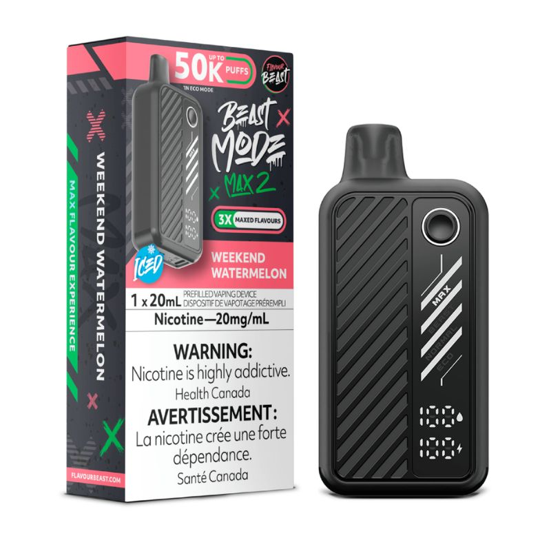 *MB* Disposable Vape Flavour Beast Mode Max 2 Weekend Watermelon Box of 5