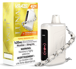 *MB* Disposable Vape Kraze Luna 42K Topaz Banana Ice Box of 5