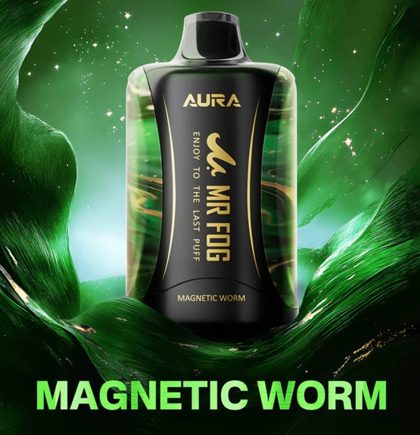 *MB* Disposable Vape Mr Fog AURA 60K Magnetic Worm Box of 5