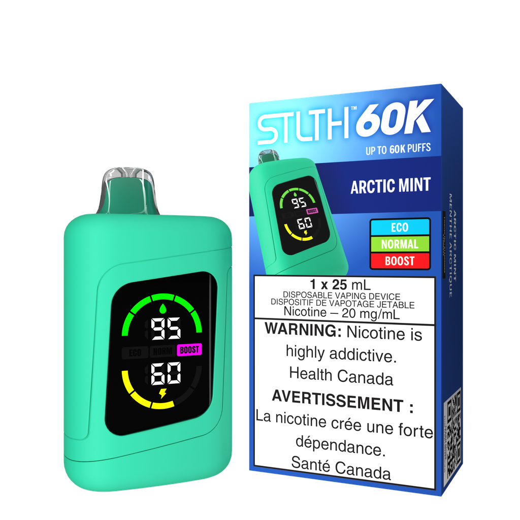 *MB* Disposable Vape STLTH 60K Arctic Mint Box of 4