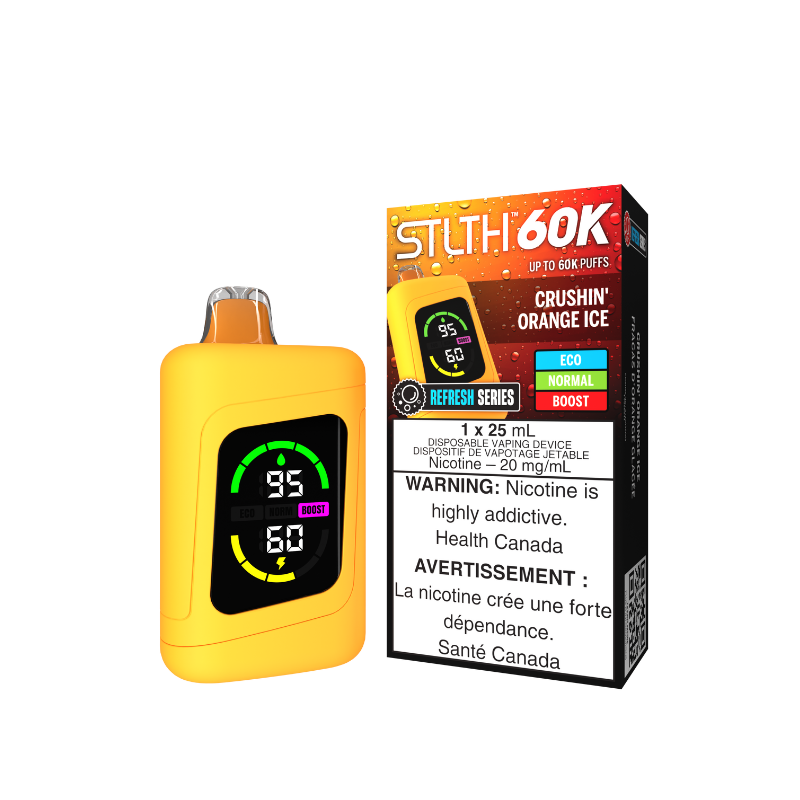 *MB* Disposable Vape STLTH 60K Crushin' Orange Ice Box of 4