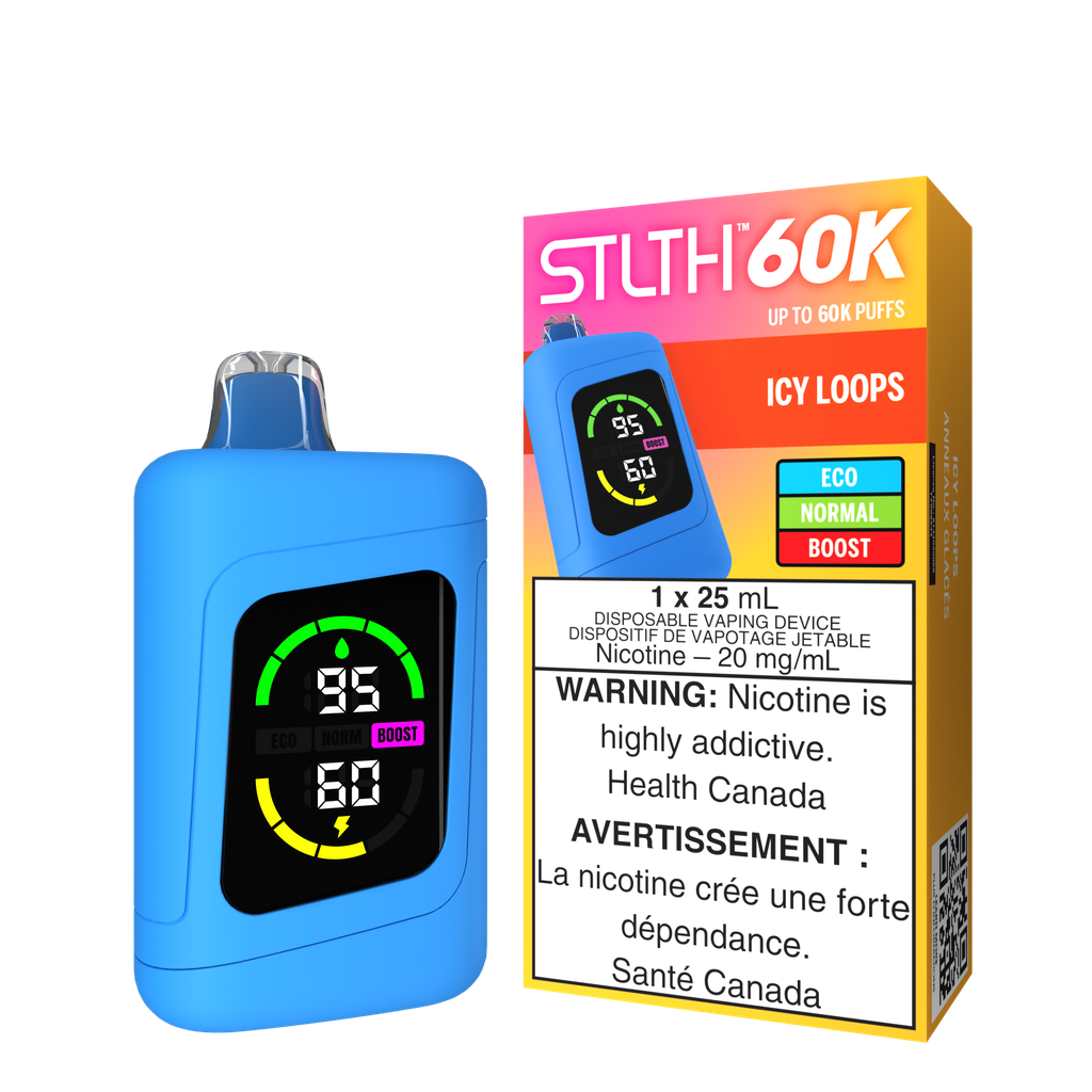 *MB* Disposable Vape STLTH 60K Icy Loops Box of 4