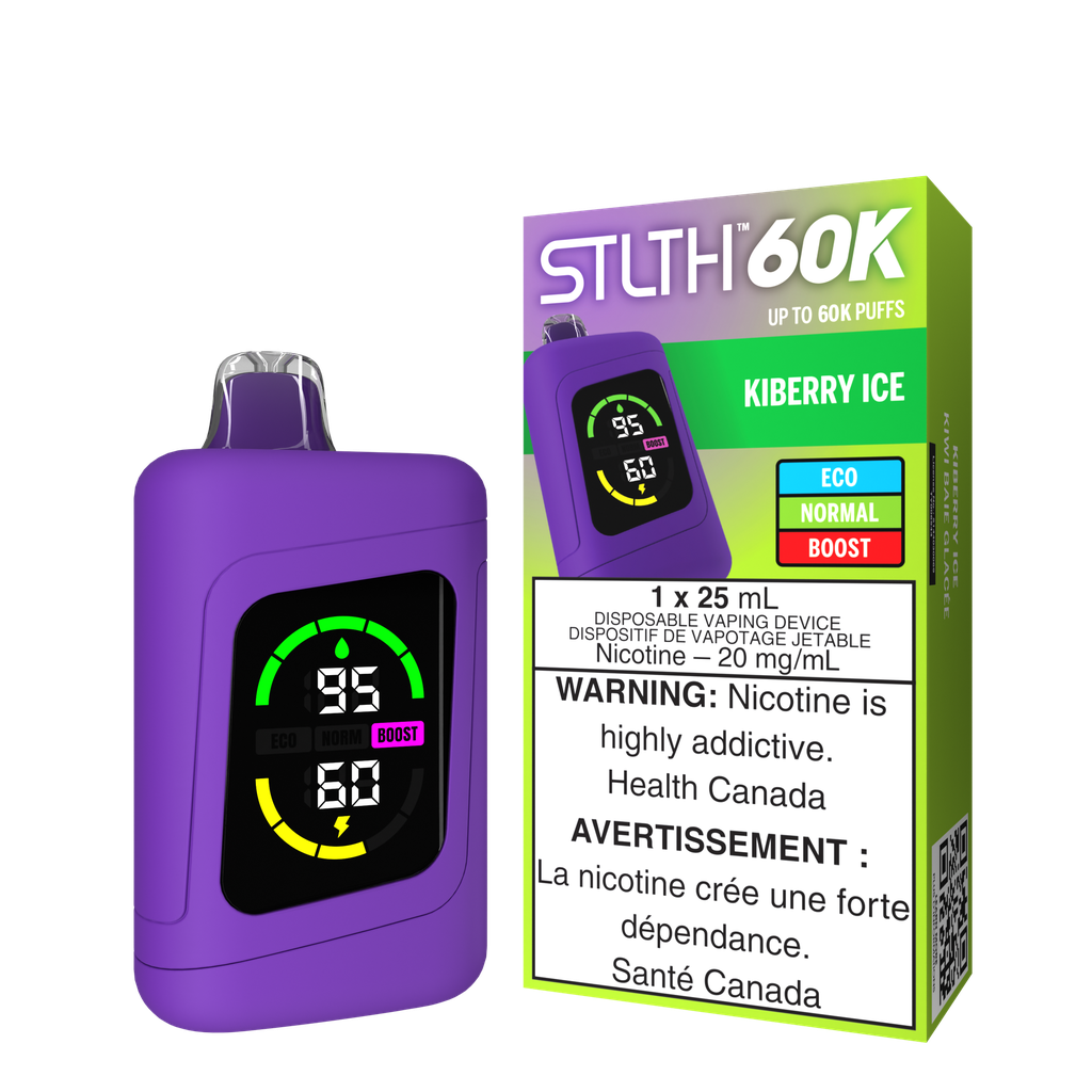 *MB* Disposable Vape STLTH 60K Kiberry Ice Box of 4