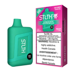 *MB* Disposable Vape STLTH 8K Pro Watermelon Lime Ice Box of 5