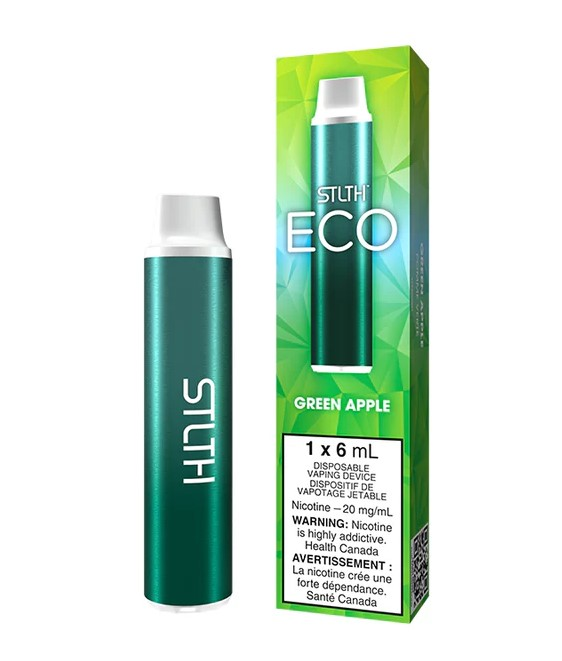 *MB* Disposable Vape STLTH ECO Green Apple Box of 6