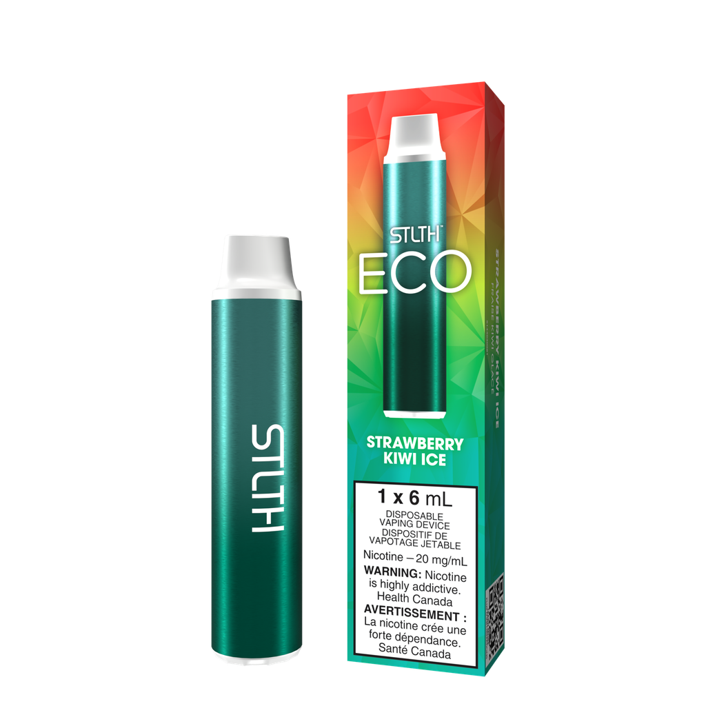 *MB* Disposable Vape STLTH ECO Strawberry Kiwi Ice Box of 6