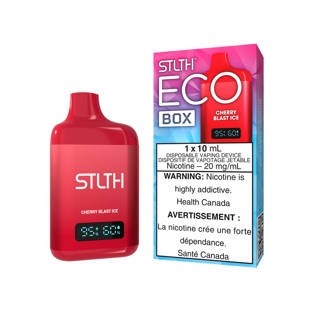 *MB* Disposable Vape STLTH Eco Box Cherry Blast Ice Box of 5