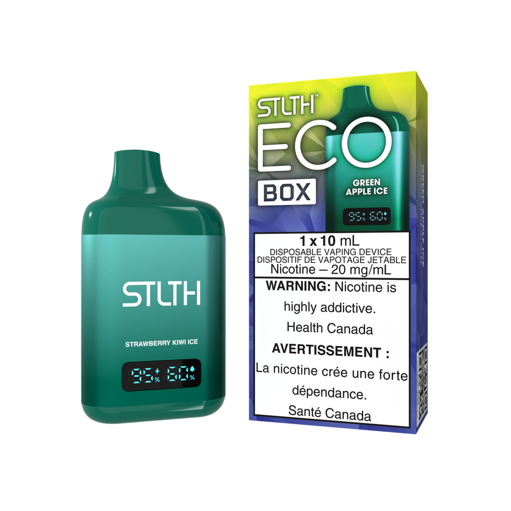 *MB* Disposable Vape STLTH Eco Box Green Apple Ice Box of 5