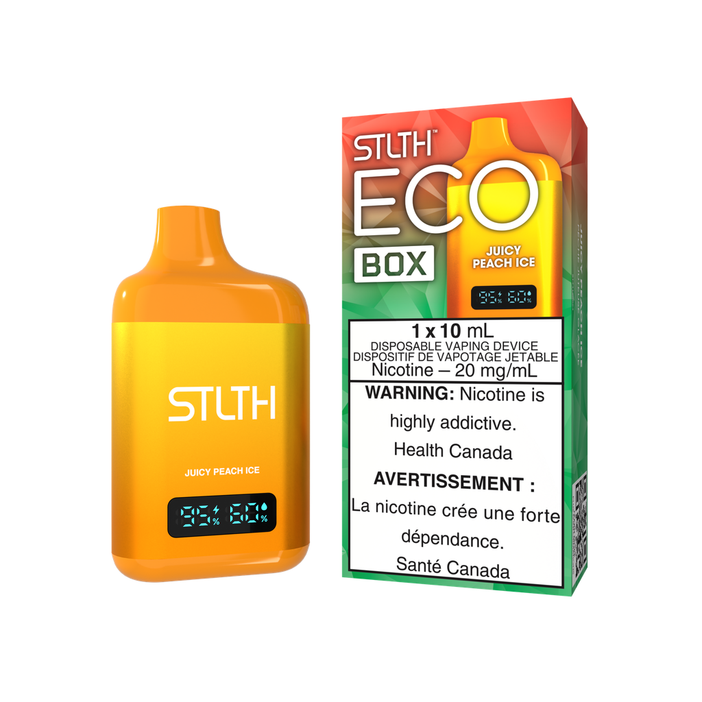 *MB* Disposable Vape STLTH Eco Box Juicy Peach Ice Box of 5