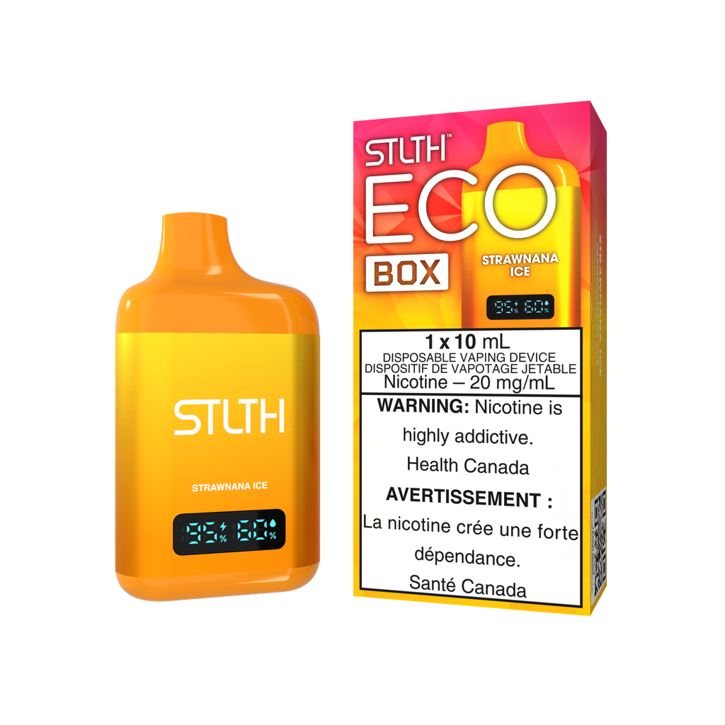 *MB* Disposable Vape STLTH Eco Box Strawnana Ice Box of 5