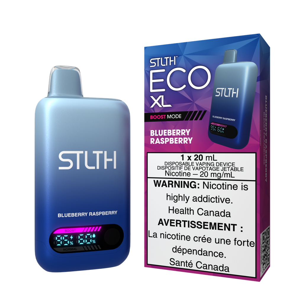 *MB* Disposable Vape STLTH Eco XL Blueberry Raspberry Box of 5