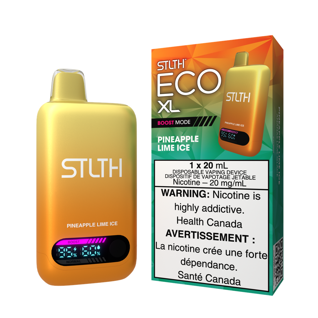 *MB* Disposable Vape STLTH Eco XL Pineapple Lime Ice Box of 5