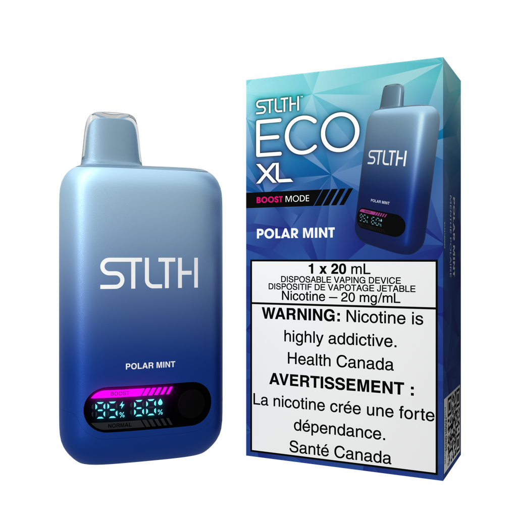 *MB* Disposable Vape STLTH Eco XL Polar Mint Box of 5