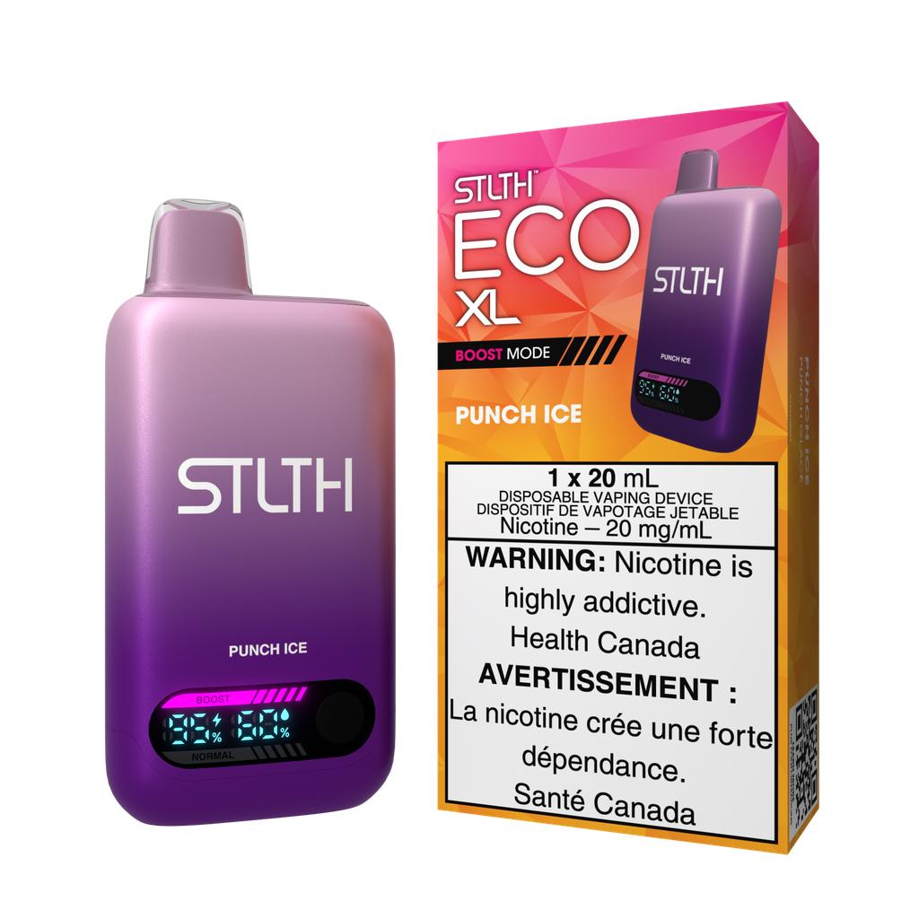 *MB* Disposable Vape STLTH Eco XL Punch Ice Box of 5
