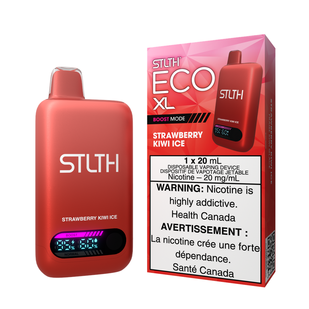 *MB* Disposable Vape STLTH Eco XL Strawberry Kiwi Ice Box of 5