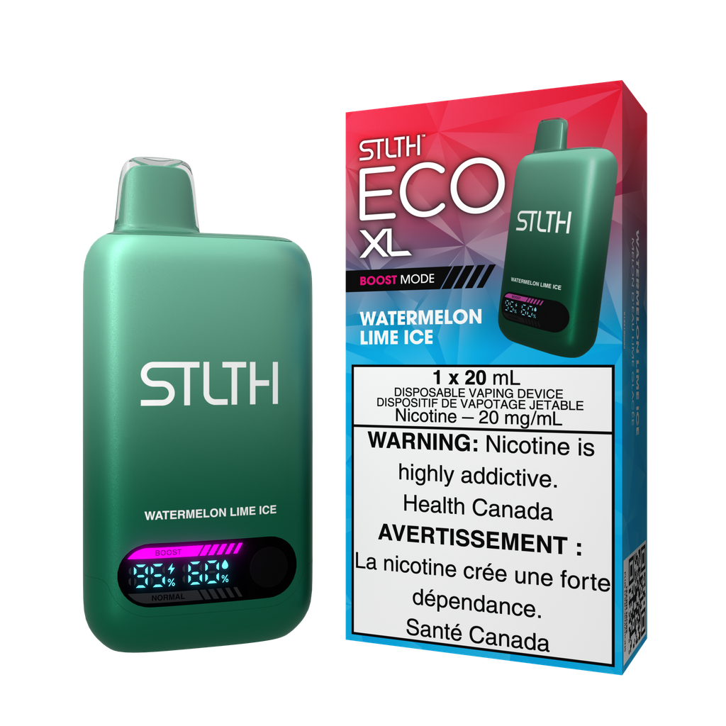 *MB* Disposable Vape STLTH Eco XL Watermelon Lime Ice Box of 5