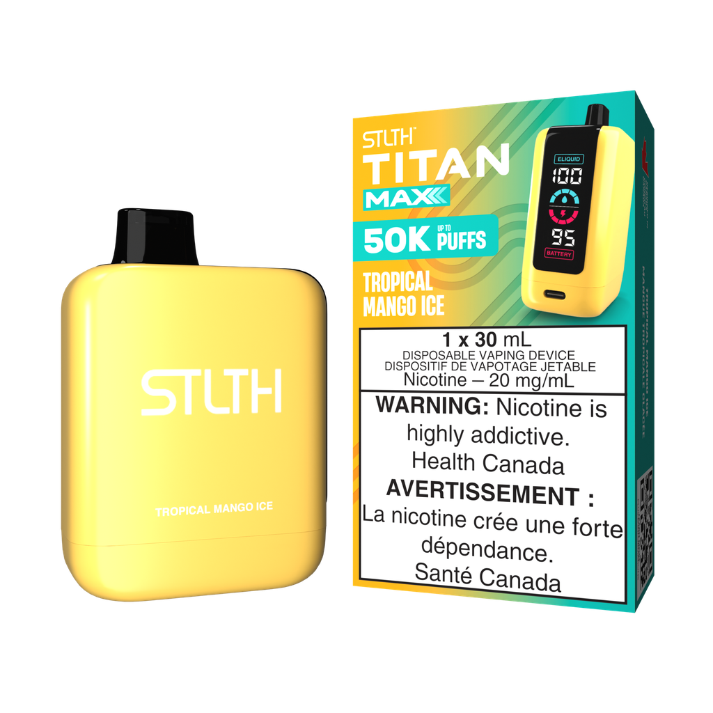 *MB* Disposable Vape STLTH Titan Max 50K Tropical Mango Ice Box of 4