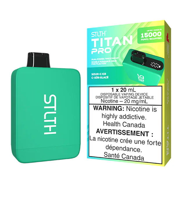 *MB* Disposable Vape STLTH Titan Pro Sour-C Ice Box of 5