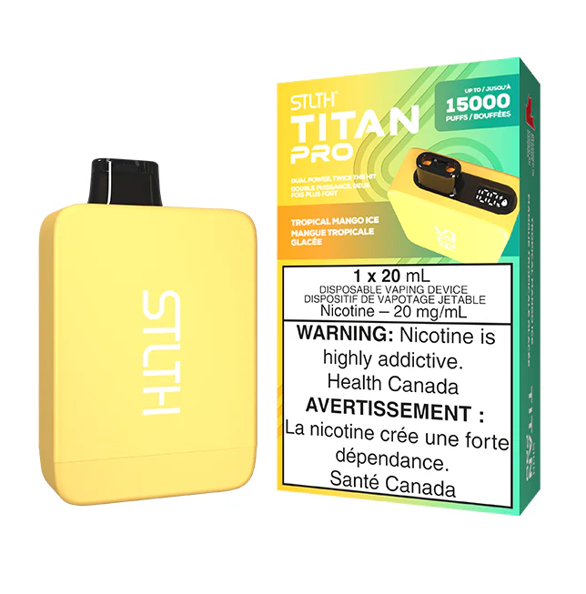 *MB* Disposable Vape STLTH Titan Pro Tropical Mango Ice Box of 5
