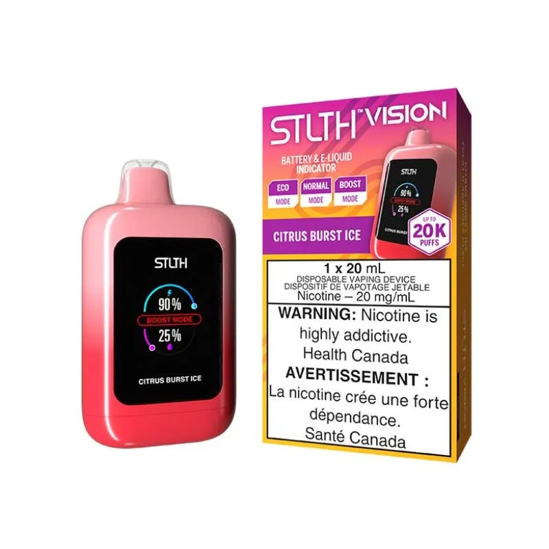 *MB* Disposable Vape STLTH Vision Citrus Burst Ice Box of 4