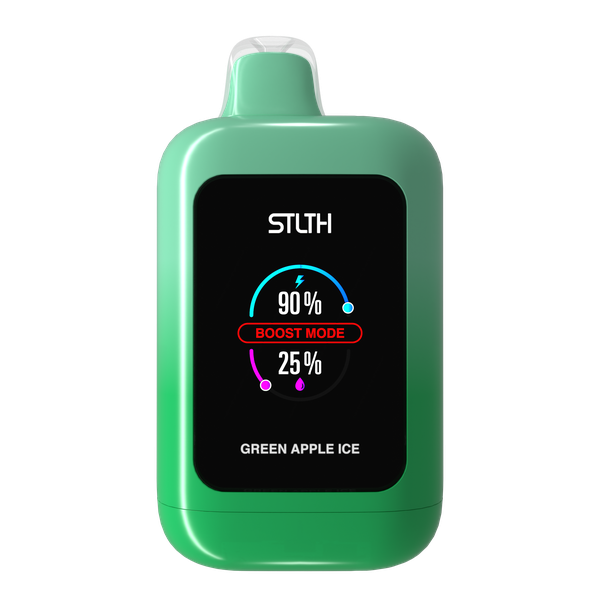 *MB* Disposable Vape STLTH Vision Green Apple Ice Box of 4